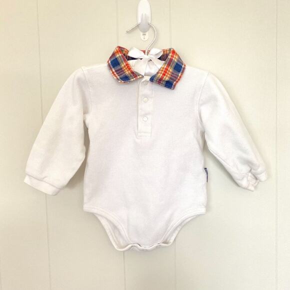 Vintage OshKosh B'gosh Waffle Knit Polo 18 Months - Picture 1 of 7